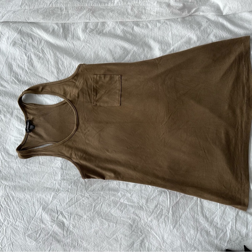 Olive Green Sleeveless Top